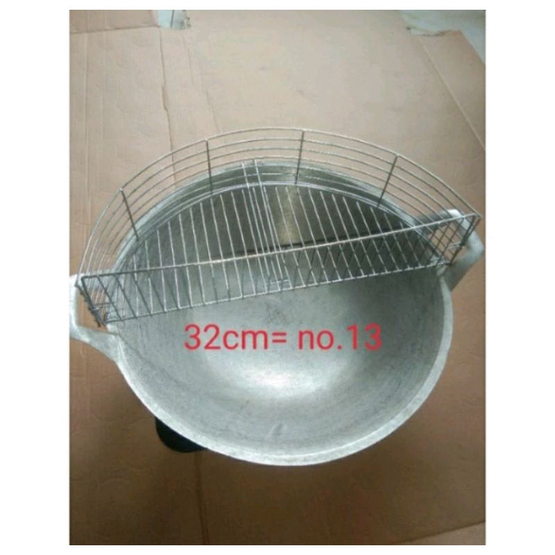 Set wajan alat tirisan gorengan saringan minyak stainless