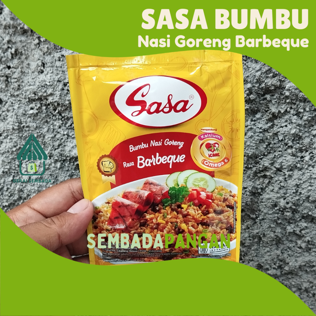 

Sasa Bumbu Nasi Goreng Rasa BARBEQUE 20 g - GERAI SEMBADA