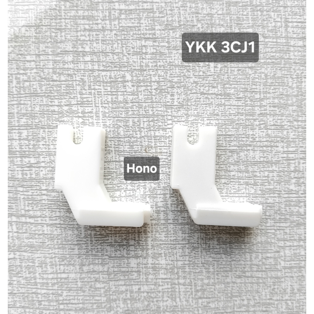 Sepatu Teflon Plastik Resleting Risleting Jepang Original YKK 3CJ1 Putih Mesin Jahit High Speed Indu