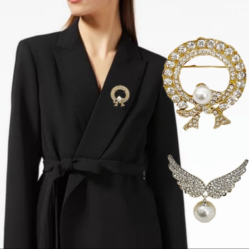 BROS BROOCH MUTIARA CANTIK LUCU BROSS HIJAB PIN BAJU