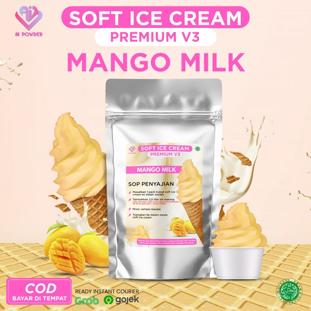 

Mango Milk Bubuk Soft Ice Cream Premium V3 1Kg