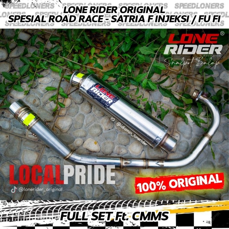LONE RIDER ORIGINAL - Knalpot Lone Rider FU FI - Spesial Road Race - SRR - SATRIA FU 150 INJEKSI