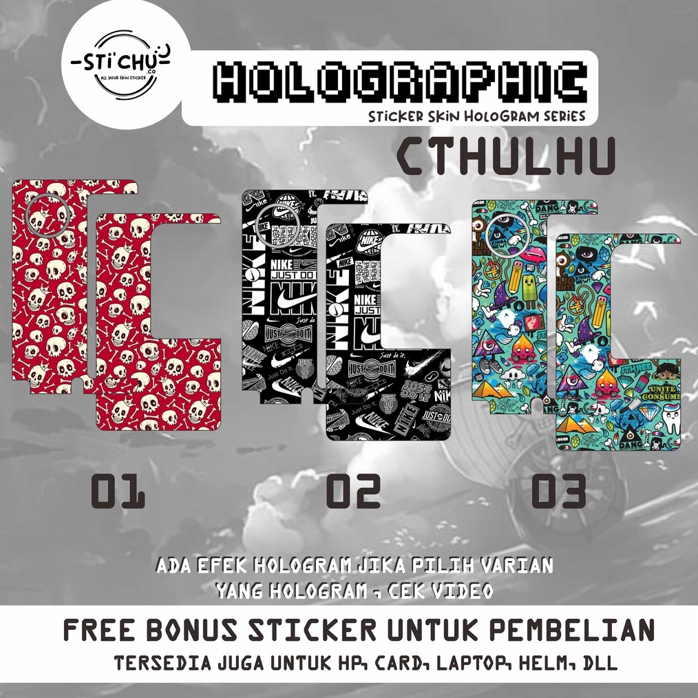 

CUCIGUDANG Garskin Sticker Inner cthulhu Custom hologram