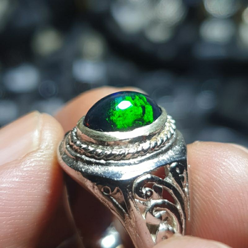 

cincin kalimaya black opal