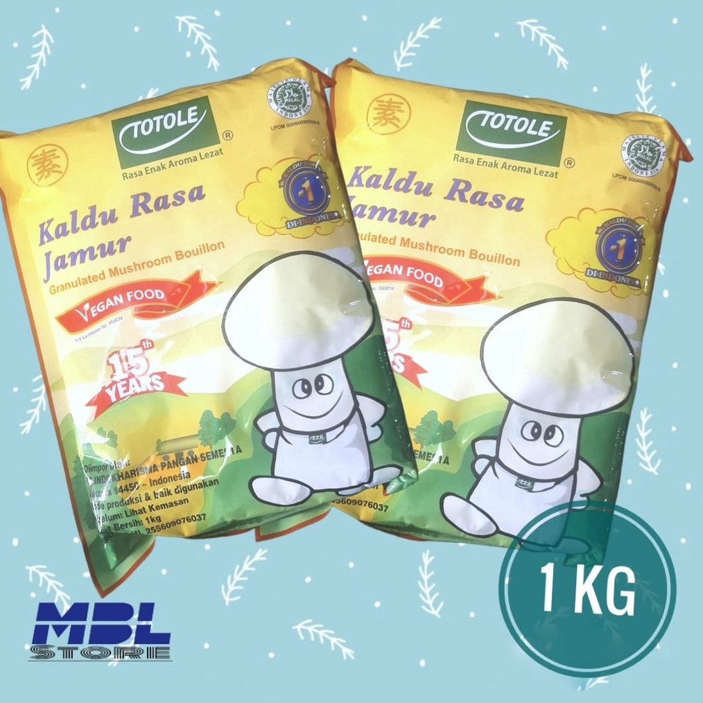 

Terlaris Totole Kaldu jamur Totole 1kg