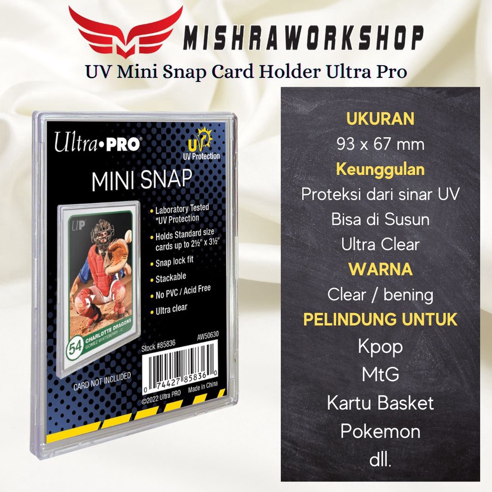 SEGERA BELI UV Mini Snap Card Holder Ultra Pro