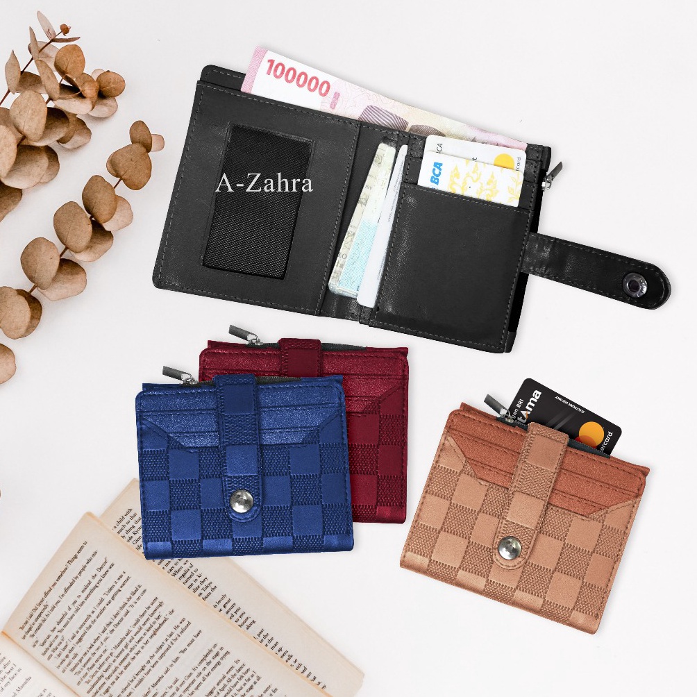 SEGERA BELI AZAHRA 8 DOMPET MINI RESLETING LIPAT  DOMPET GINIE KANCING  DOMPET KATUR KOIN UANG