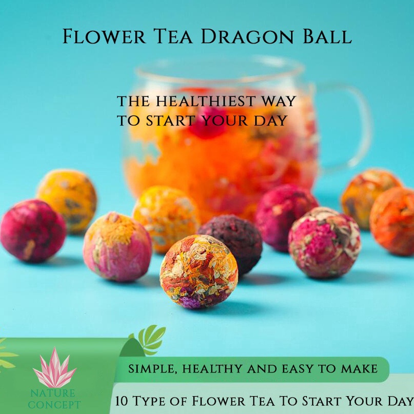 

PRODUCT TERKECE Dragon Ball Flower Tea Teh Bunga Bola Black Tea Puer Lengkap dan Murah