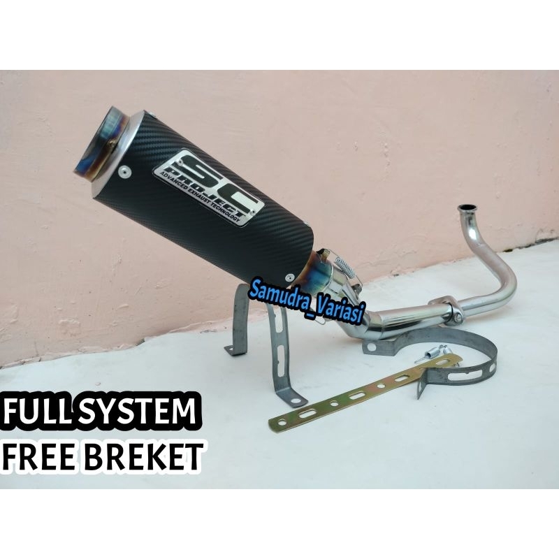 Knalpot Racing Sc project Varian Beat karbu, Beat PGM-FI Old, Beat Esp, Beat pop, Beat CBS, Beat Str