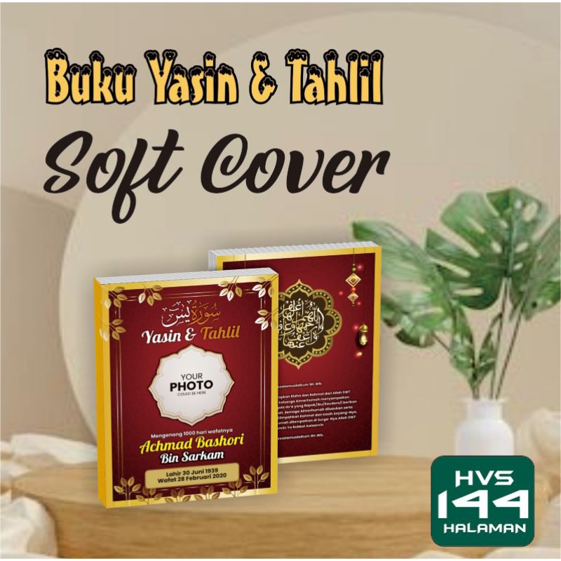 Buku Yasin & Tahlil Soft Cover hvs 144 halaman, cover + isi