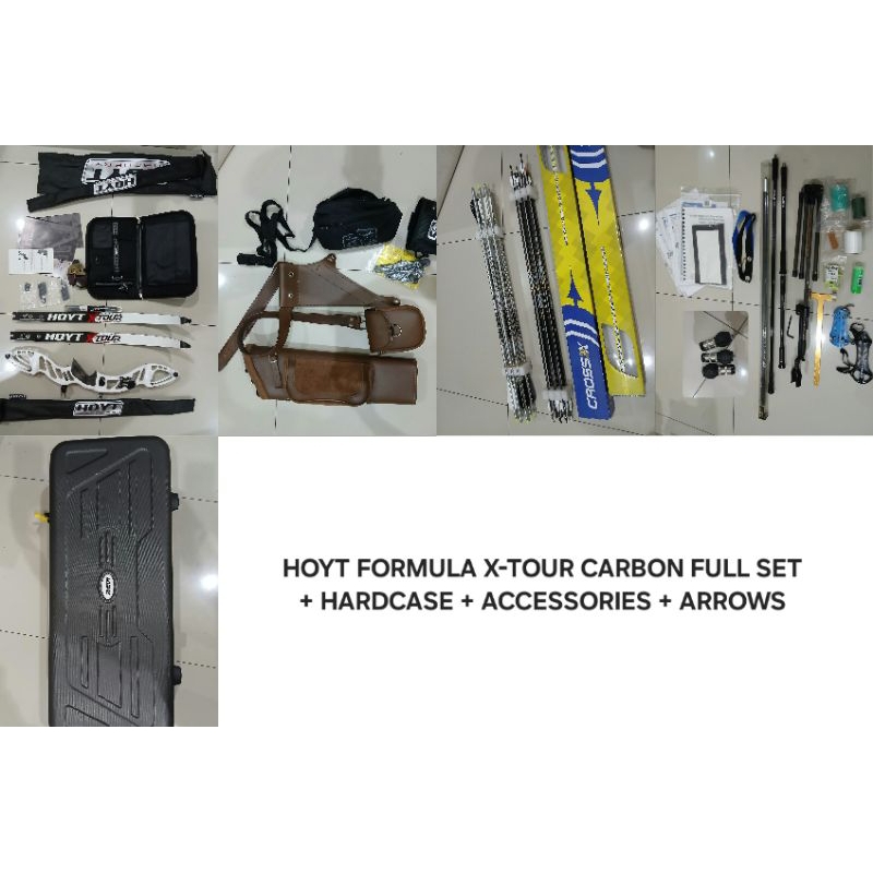 Second Hand like new Busur Hoyt Formula X-Tour 42lbs (Full set) + Bow Hardcase + accessories + 2 lus