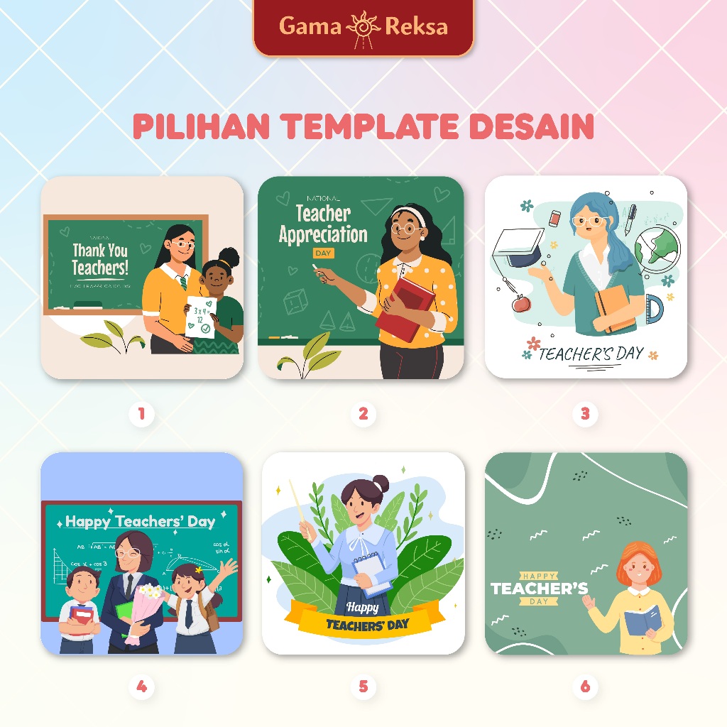 

Pilihan Desain Tema Guru /Teacher Costum UV