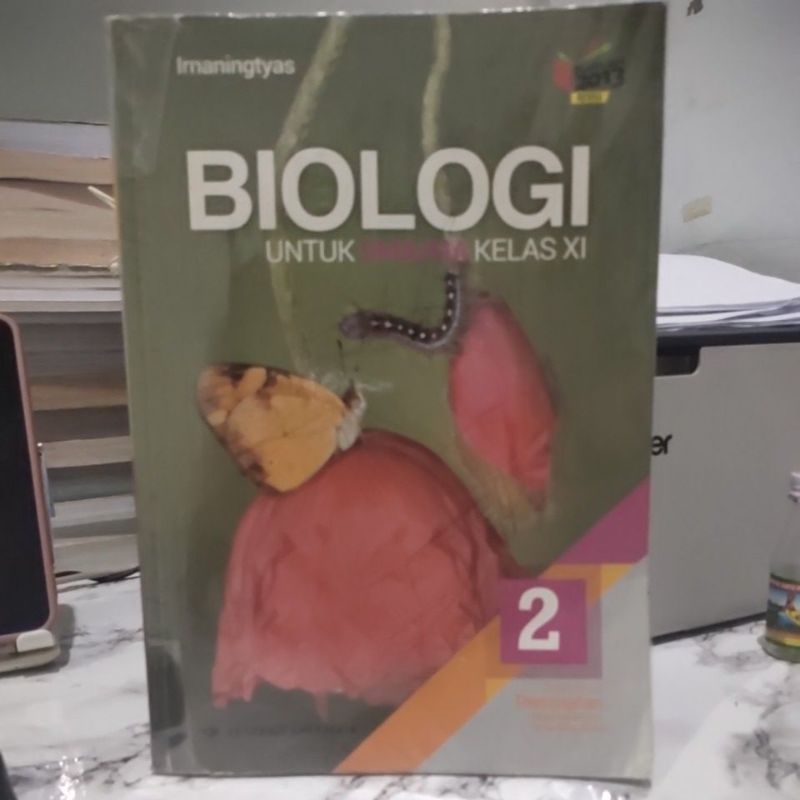 Buku Biologi kelas 11 SMA 2 kelas XI bekas erlangga