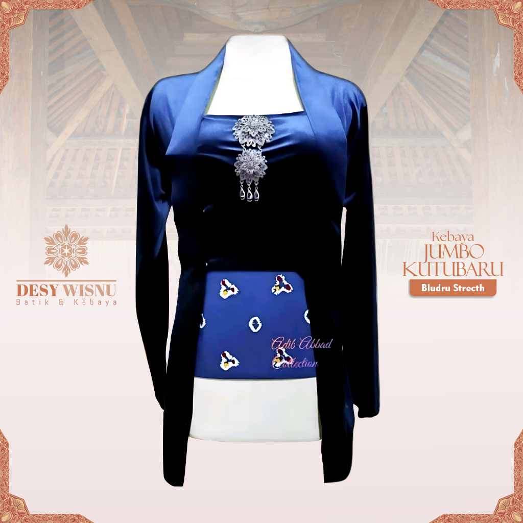 Kebaya Kutu Baru Bludru Polos Jumbo Baju Adat Jawa Tradisional Beludru Strecth Premium