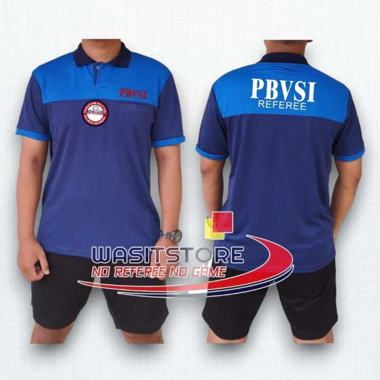 BAJU TUGAS WASIT VOLI 2023 MD: BIRU, NAVY