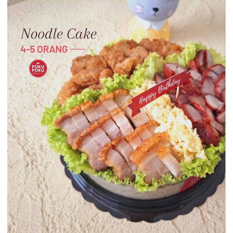 

NOODLE CAKE PORK 4-5 orang by POKU POKU - Birthday Anniversary Food Hampers Hadiah Gift