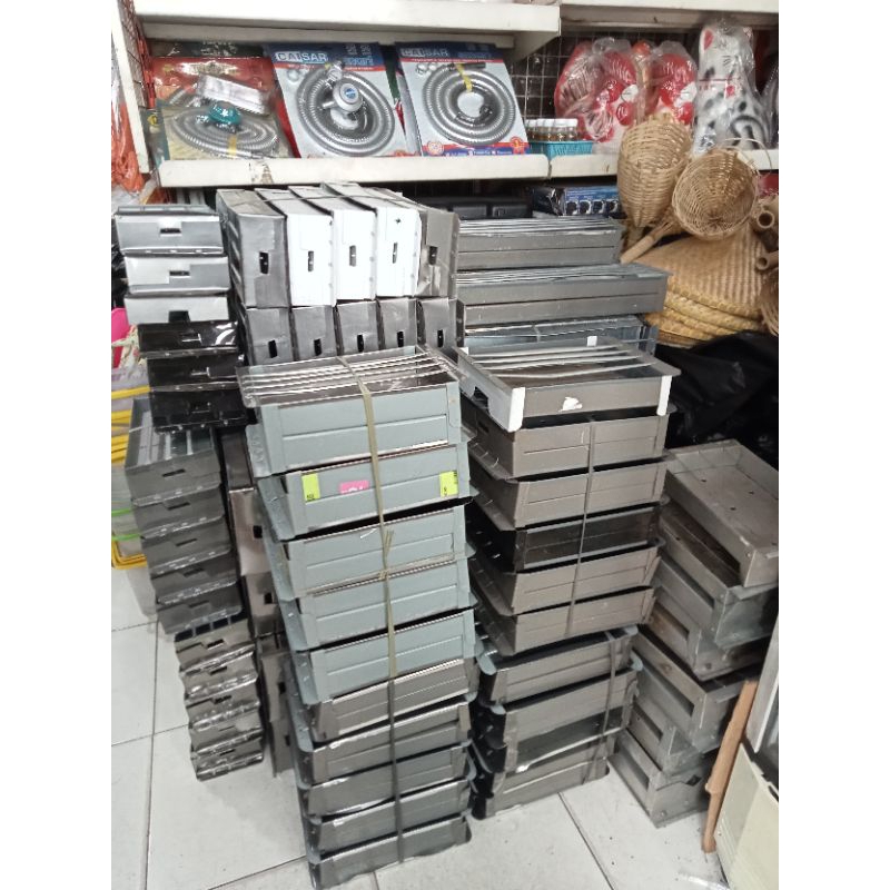 Panggangan Bakaran Sate Kotak Tebal Alat Pembakaran Sate