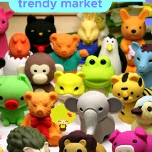 

Penghapus Mini Pensil Lucu Karakter Fauna
