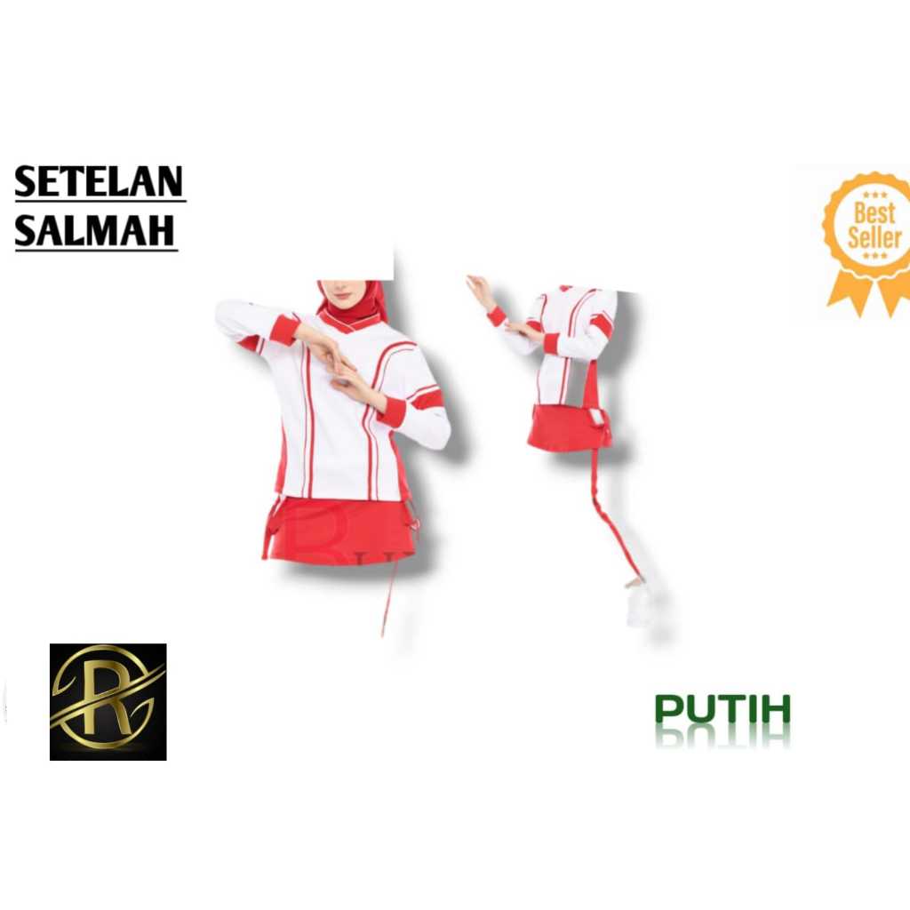 BAJU OLAHRAGA ONE SET MUSLIMAH/SALMAH TERBARU