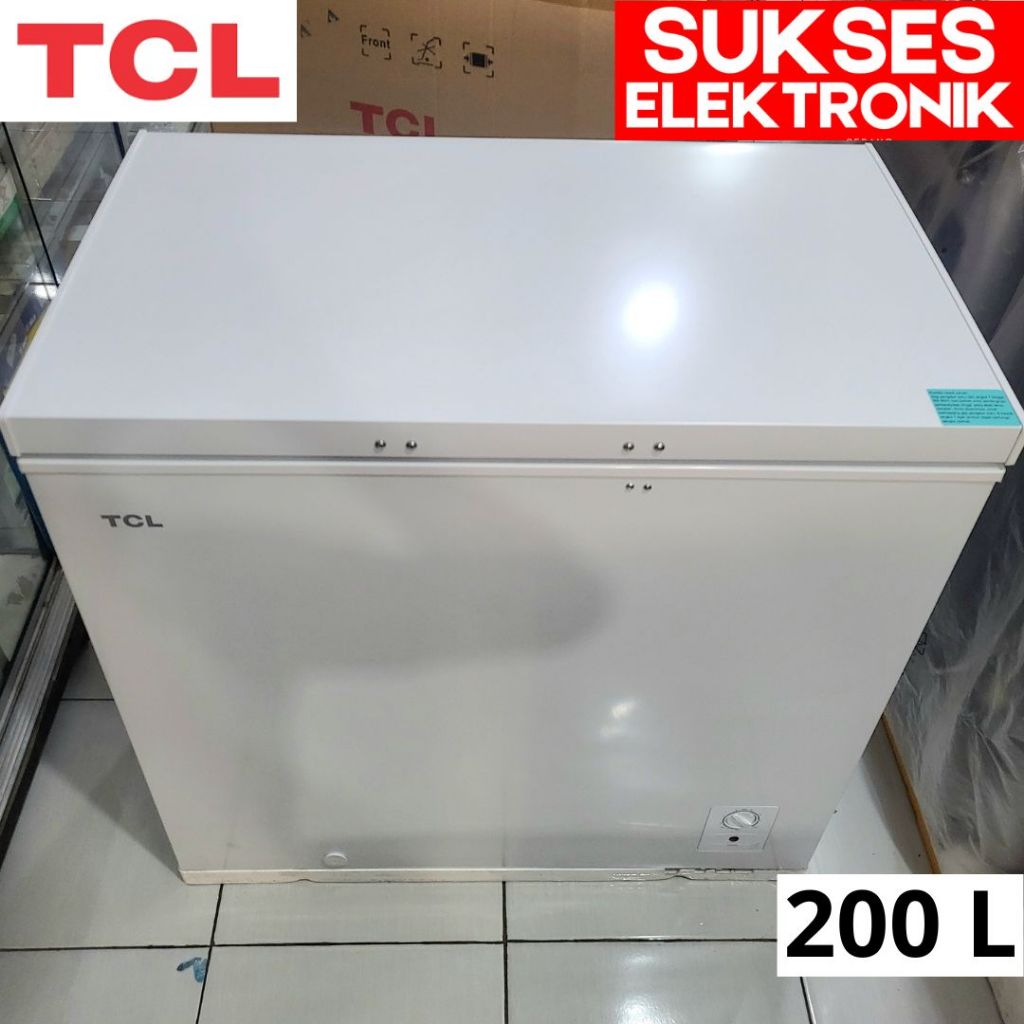 FREEZER BOX 200L TCL TCF-210YID / CHEST FREEZER LEMARI PEMBEKU ES DAGING 200 L 200 LITER