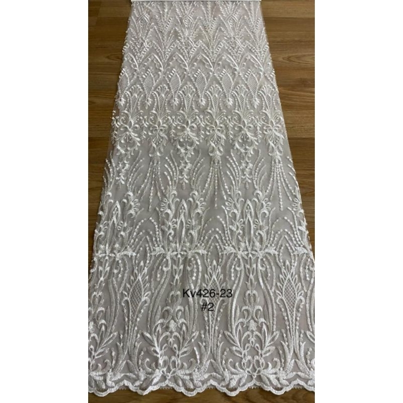 TERBARU BAHAN TILLE BORDIR KHUSUS WARNA PUTIH