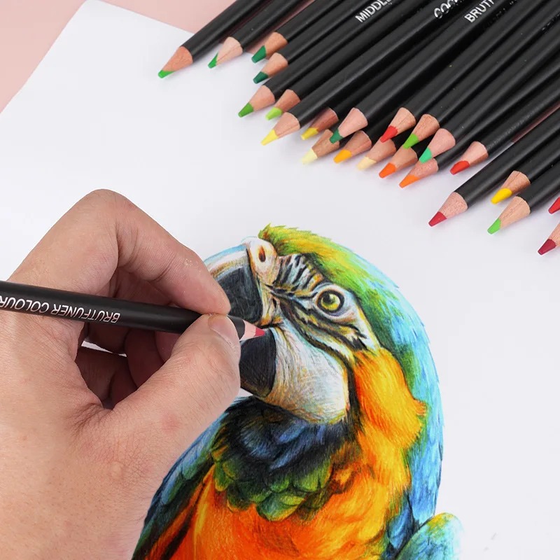 

mg Brutfuner 72 / 120 / 180 Colors Professional Wood soft lead 3.8 mm Oil Colored Pencils Set For