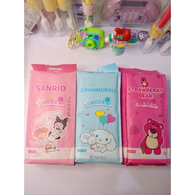 Tissue Basah | Tissue basah sanrio | Tissue basah Cinnamorol lotso
