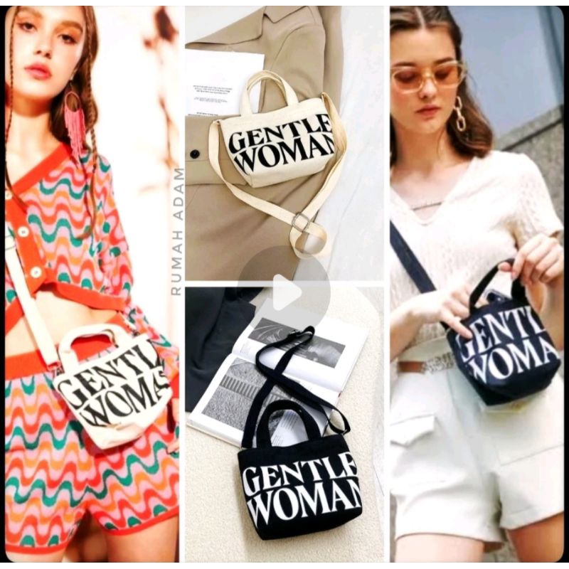 Tote Bag Mini  Gentle Woman Tas Slempang Gentle Woman