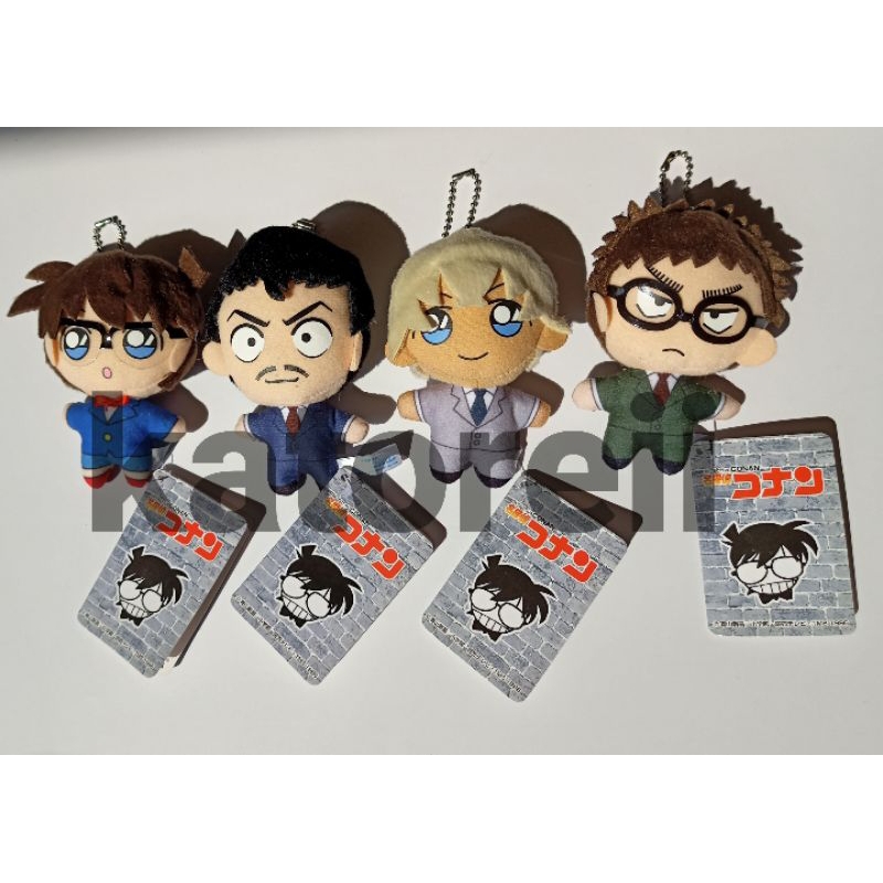 detective conan doll - conan, kogoro, rei, kazami