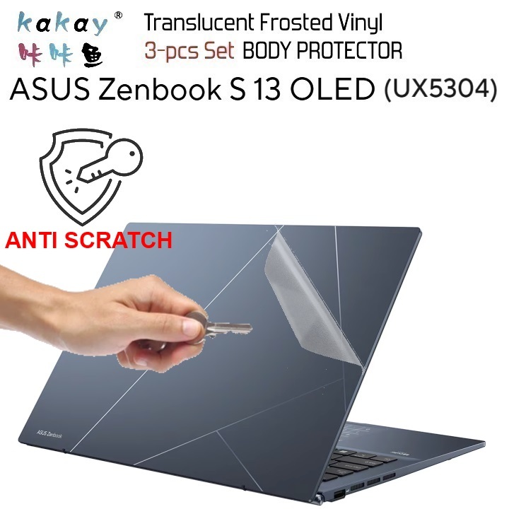 Body Protector ASUS ZenBook S13 OLED UX5304 - KAKAY 3-pcs MATTE Translcent Vinyl