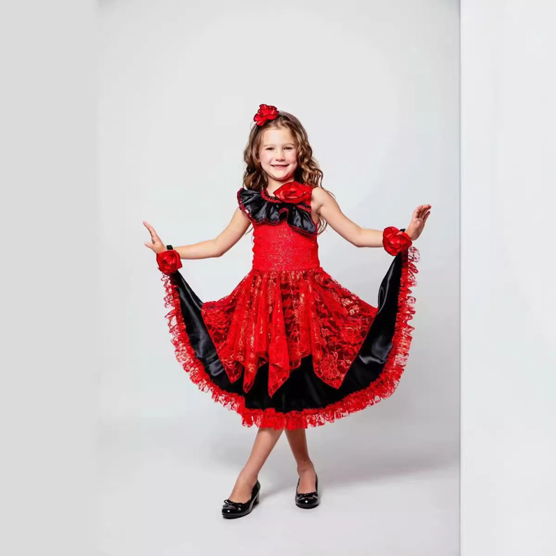 kostum spanyol anak | spanish flamenco costume girl halloween