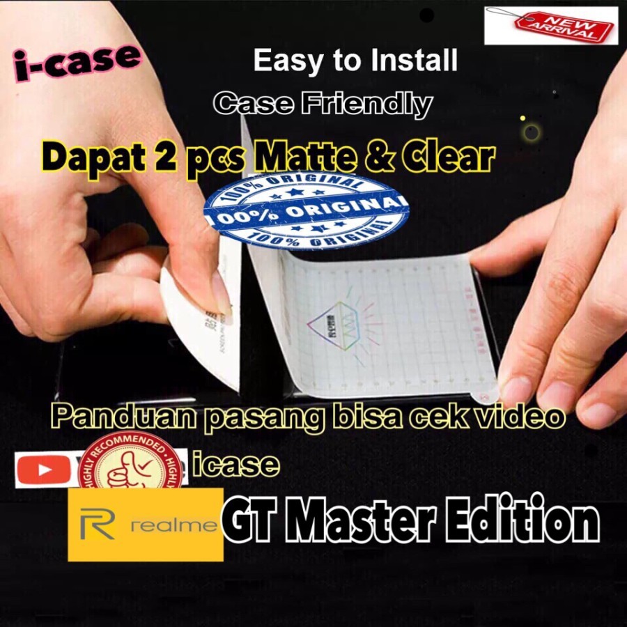 Anti Gores / Screen Protector Realme GT MASTER EDITION 2pcs