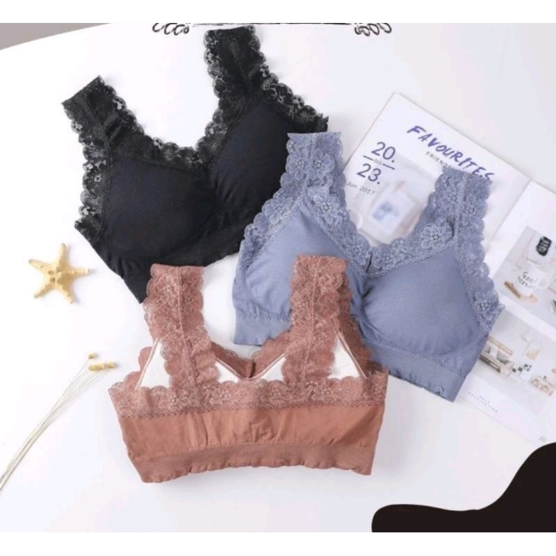 BRA SPORT GYM Bra Olahraga PUSH UP Wanita Tanpa Kawat BH Kutang