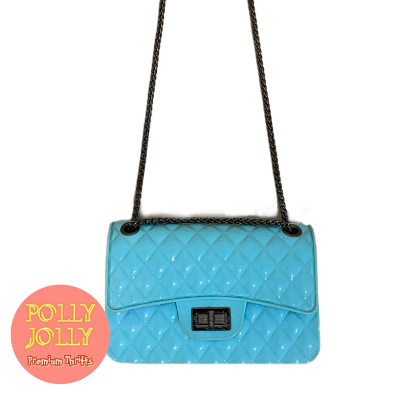 Jelly Slingbag / Tas Selempang Jelly Warna Biru (Preloved)