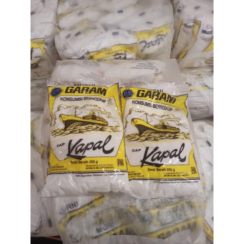 

Garam kapal 250gr isi 20 pcs