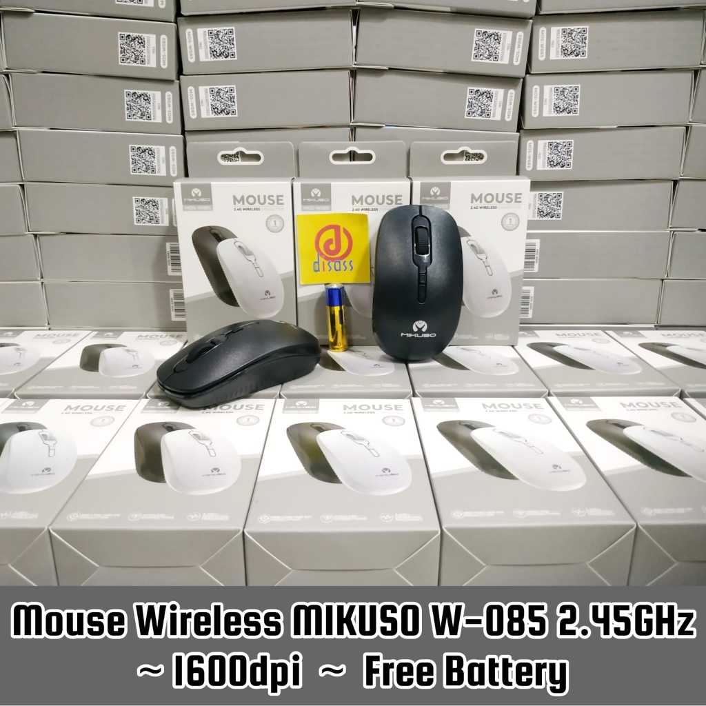 MOUSE WIRELESS MIKUSO W085 MOUSE MURAH WIRELESS - DISASS JOGJA