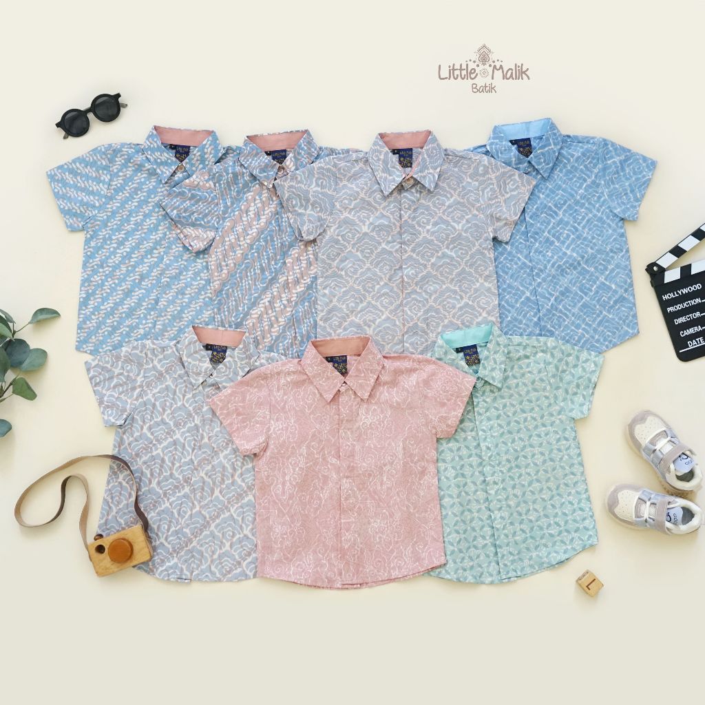 Kemeja Batik Anak Lengan Pendek By Little Malik Batik, Garutan