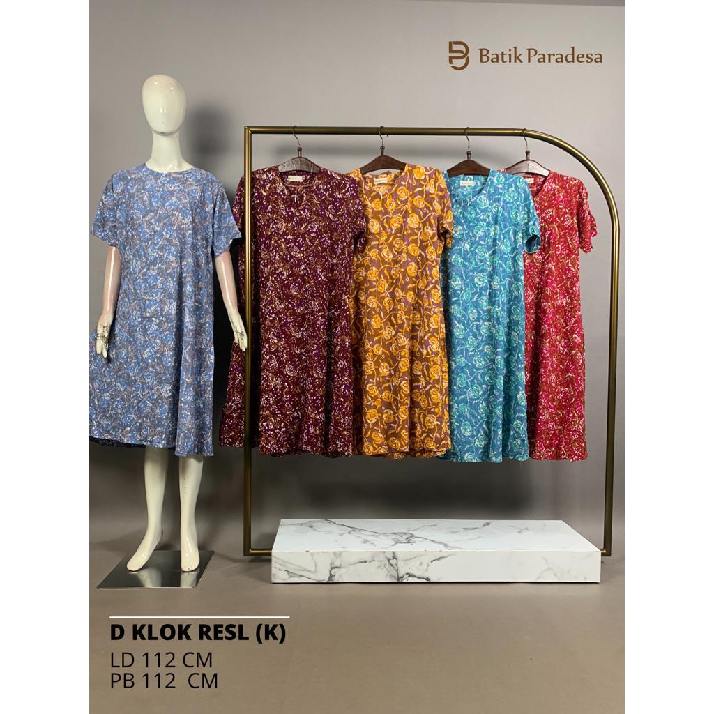 Daster Batik Pekalongan Daster Busui Daster Klok Resleting All Size Batik Paradesa by Batik Huza