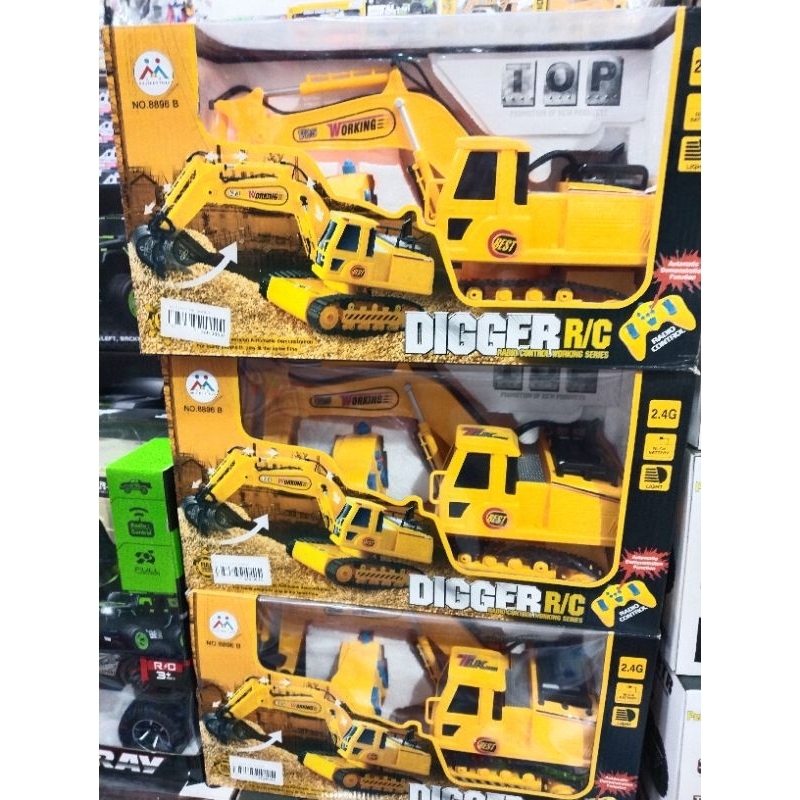 mainan anak excavator remot