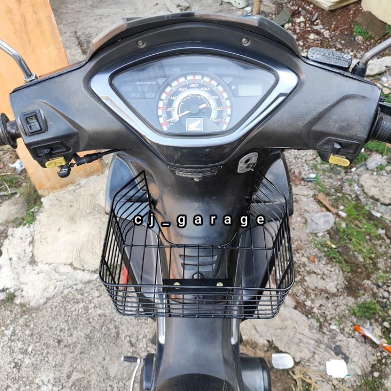 Keranjang Honda Supra x 125 DD R Bagasi Tengah Supra X 125 R Dobel Disk Rak Tengah supraX Batman Bes