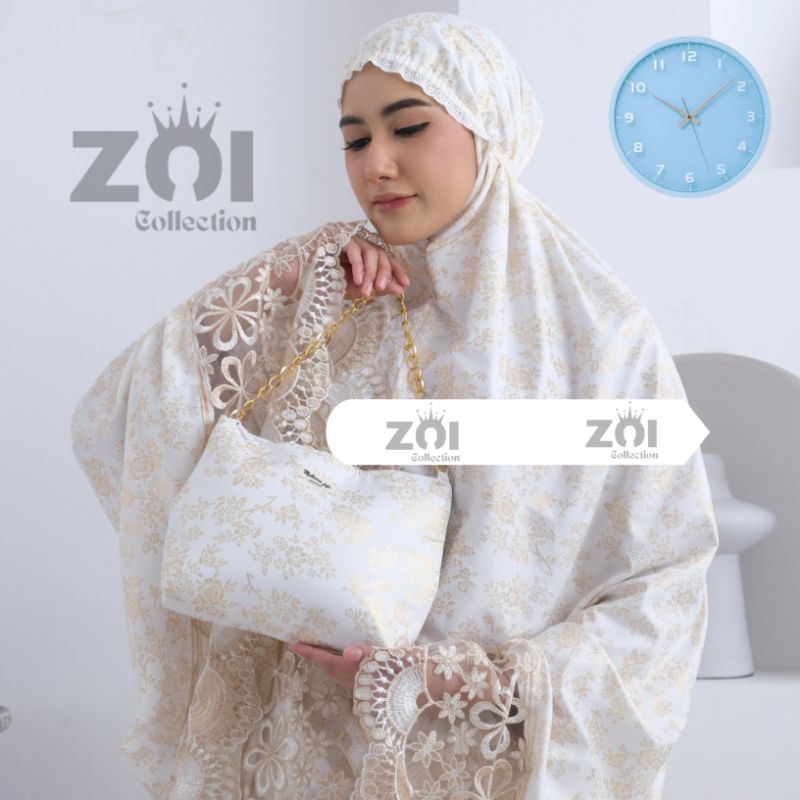 [Beli Lokal] Mukena Dewasa Bahan Sutra Foil Prada Atasan Cantik Lembut Mewah Nyaman