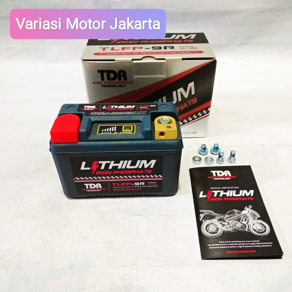 Aki TDR Lithium XMAX 250 CBR 250 NINJA 250 TLFP-9R Original