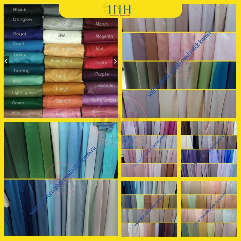 JILBAB SATIN ROBERTO 150*150 SEGIEMPAT POLOS JUMBO SYARI HIJAB