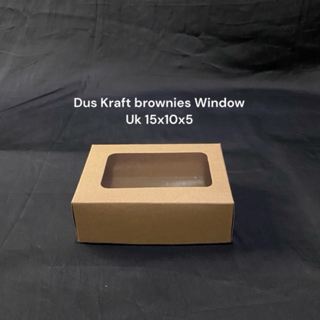 

Box Dus Kraft brownies Window uk 15x10x5