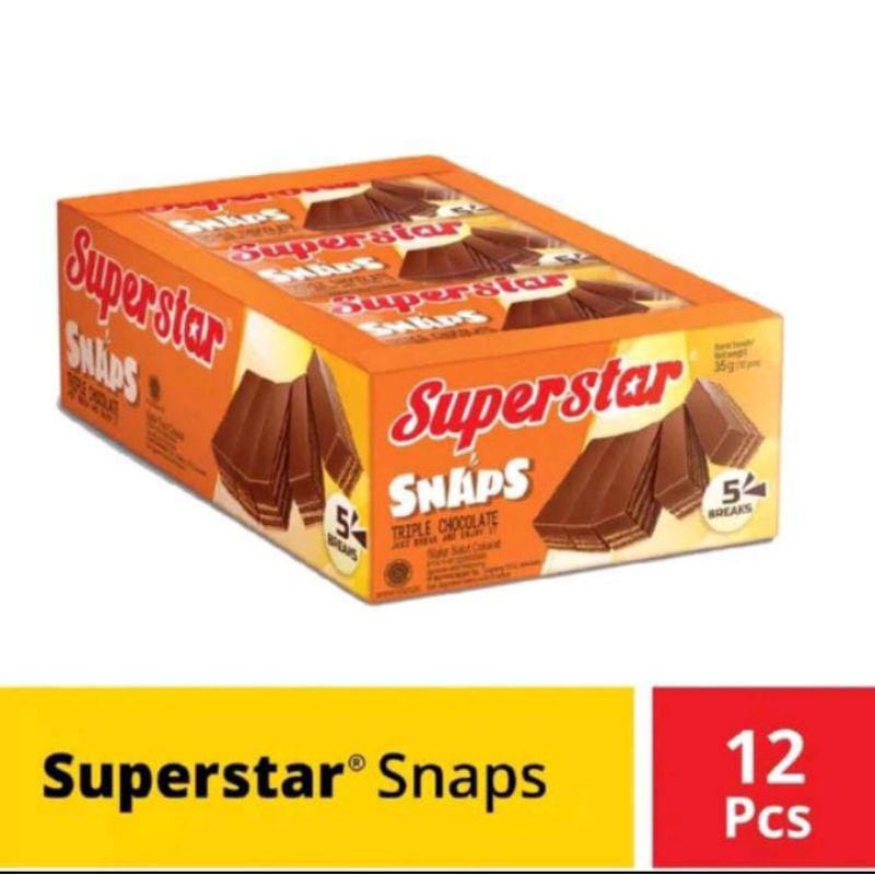 

Superstar Snap Triple Chocolate 336g (12 pcs x 28g) promo