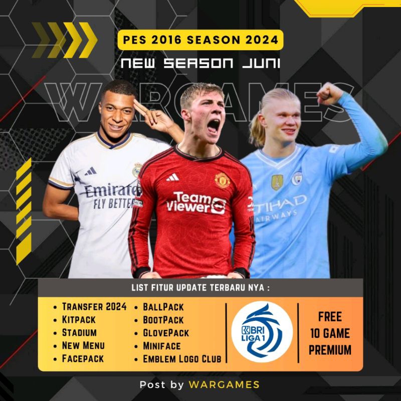 PES 2016 Patch Terbaru 2024 - GAME PC - GAME LAPTOP - PC GAMES