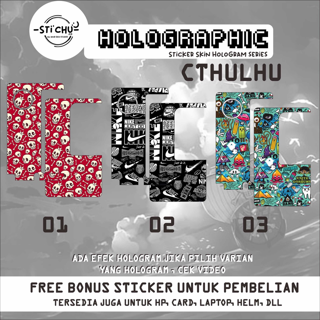 

READY STCOK Garskin Sticker Inner cthulhu Custom hologram