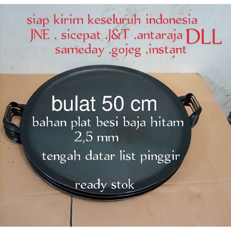 Wajan Martabak Anti lengket Bulat Baja Kuali Panci  Penggorengan Pemanggangan Pembakaran Roti bakar 