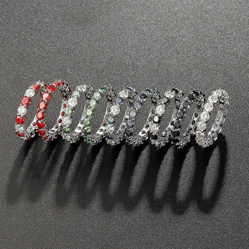 4mm moissanite diamond Listring Moissanite Cincin GRA certificate