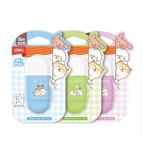 

Tip Ex Kertas Roll DELI Correction Tape H352 ( 8 Meter )